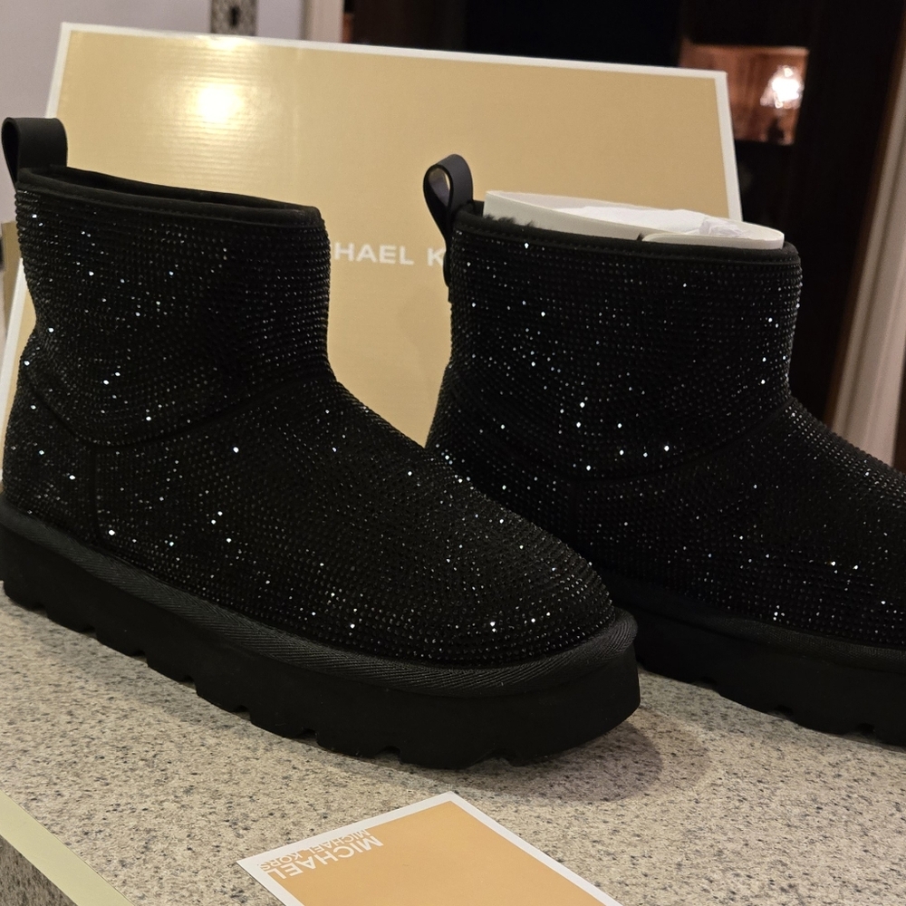 Michael Kors Women's Black Sparkle Boots